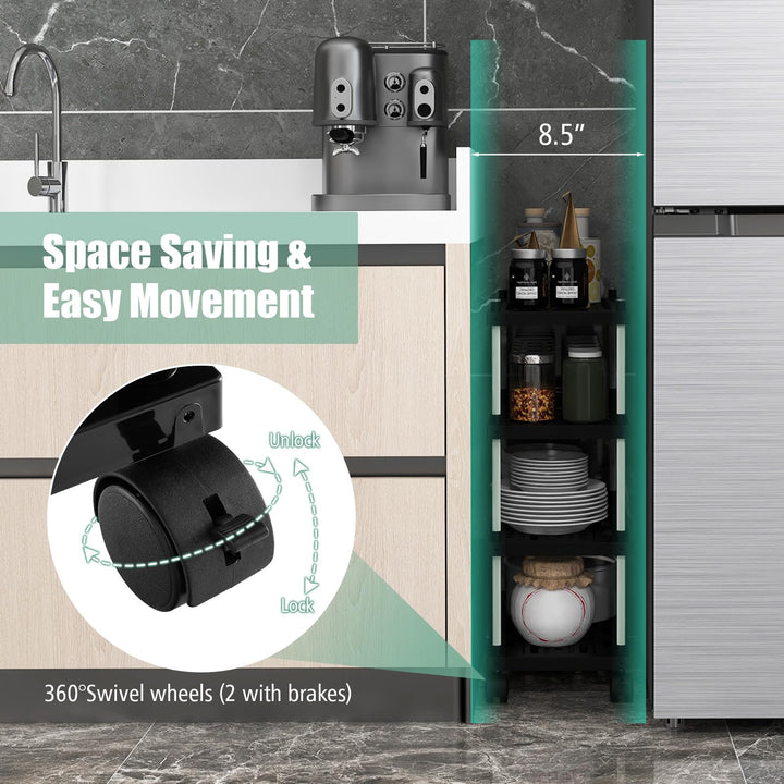 Giantex Kitchen Slim Storage Cart