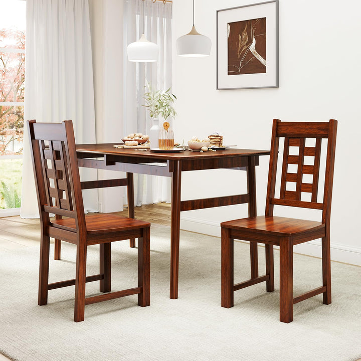 Giantex Kitchen Chair with Solid Rubber Wood Frame
