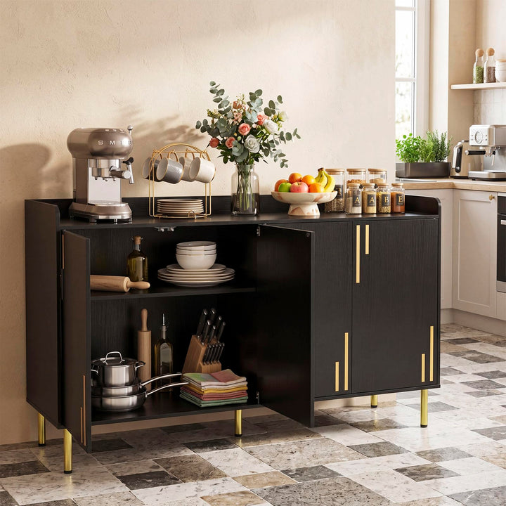 Giantex 55" Modern Buffet Cabinet with 4 Doors