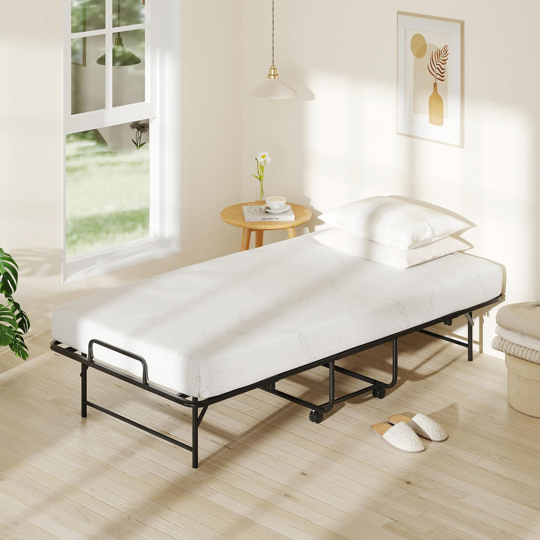 Giantex Twin Folding Bed Frame with Mattress