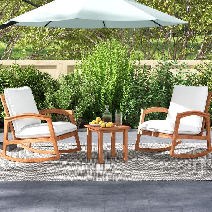 Giantex Hardwood Outdoor Side Table