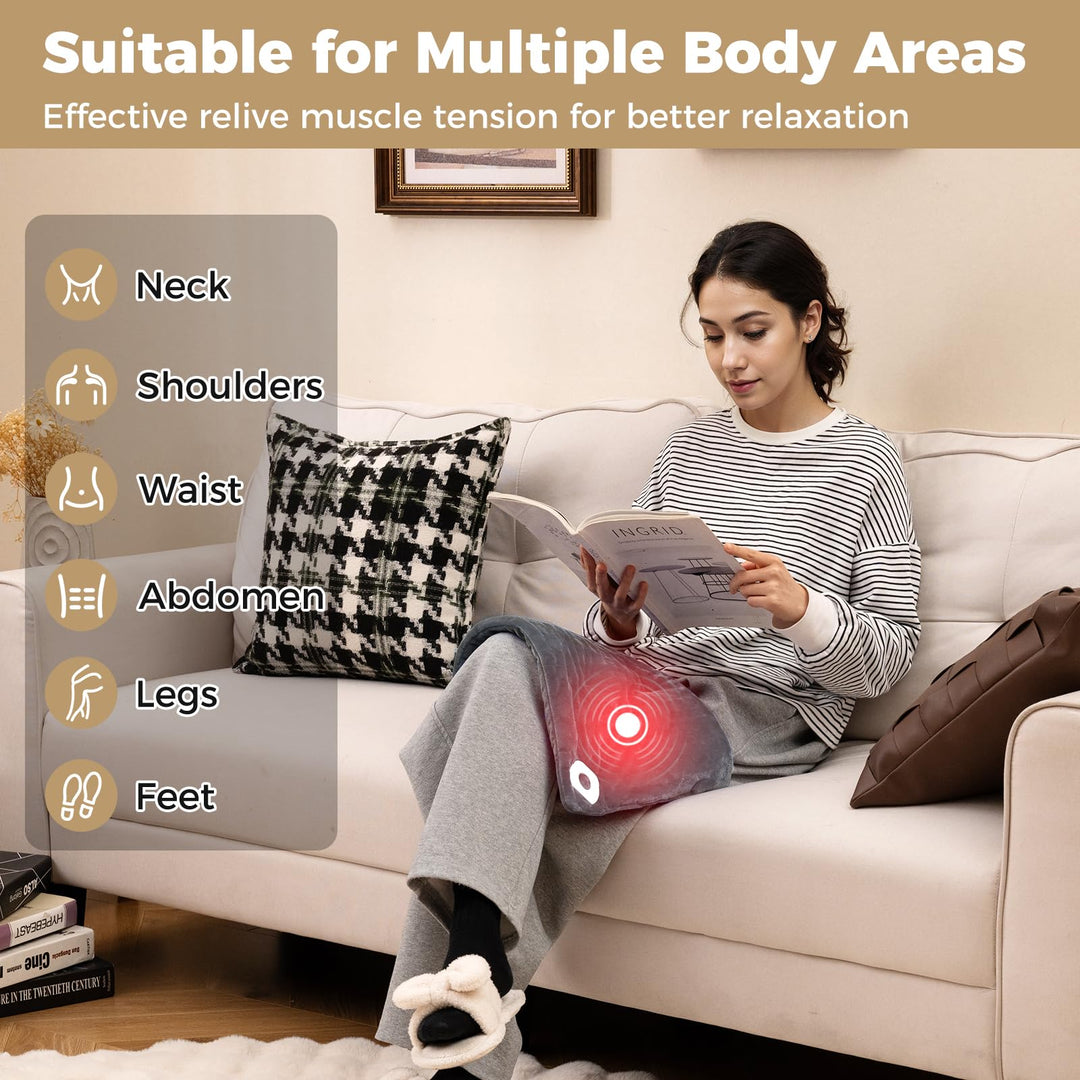 Giantex Weighted Heating Pad w/ 2 Massagers