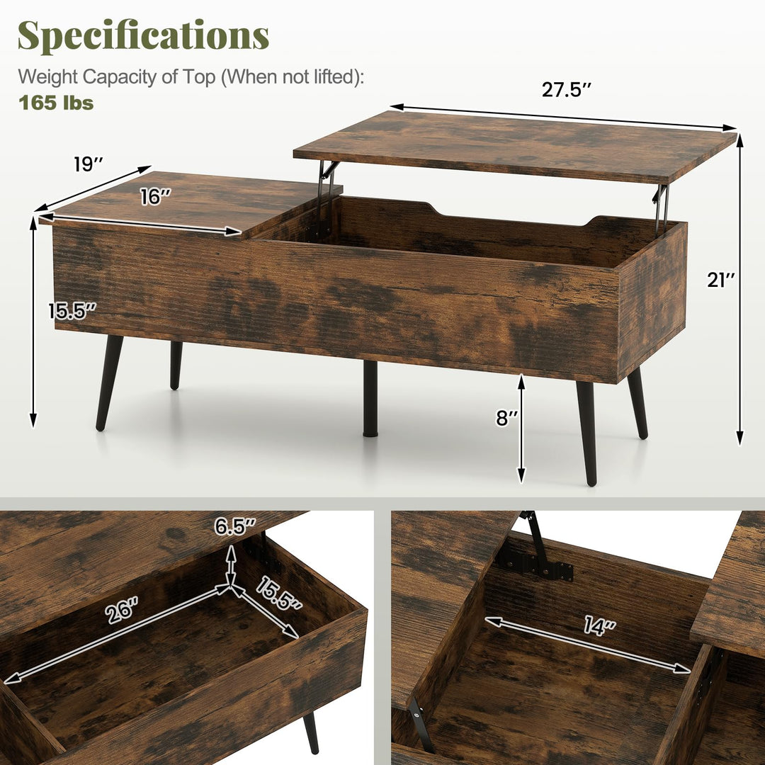 Giantex Lift Top Coffee Table for Living Room