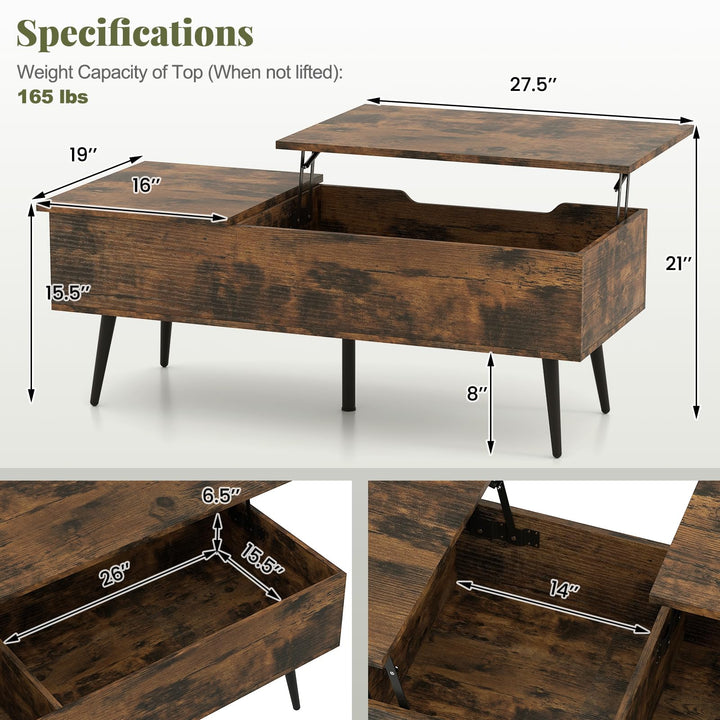Giantex Lift Top Coffee Table for Living Room