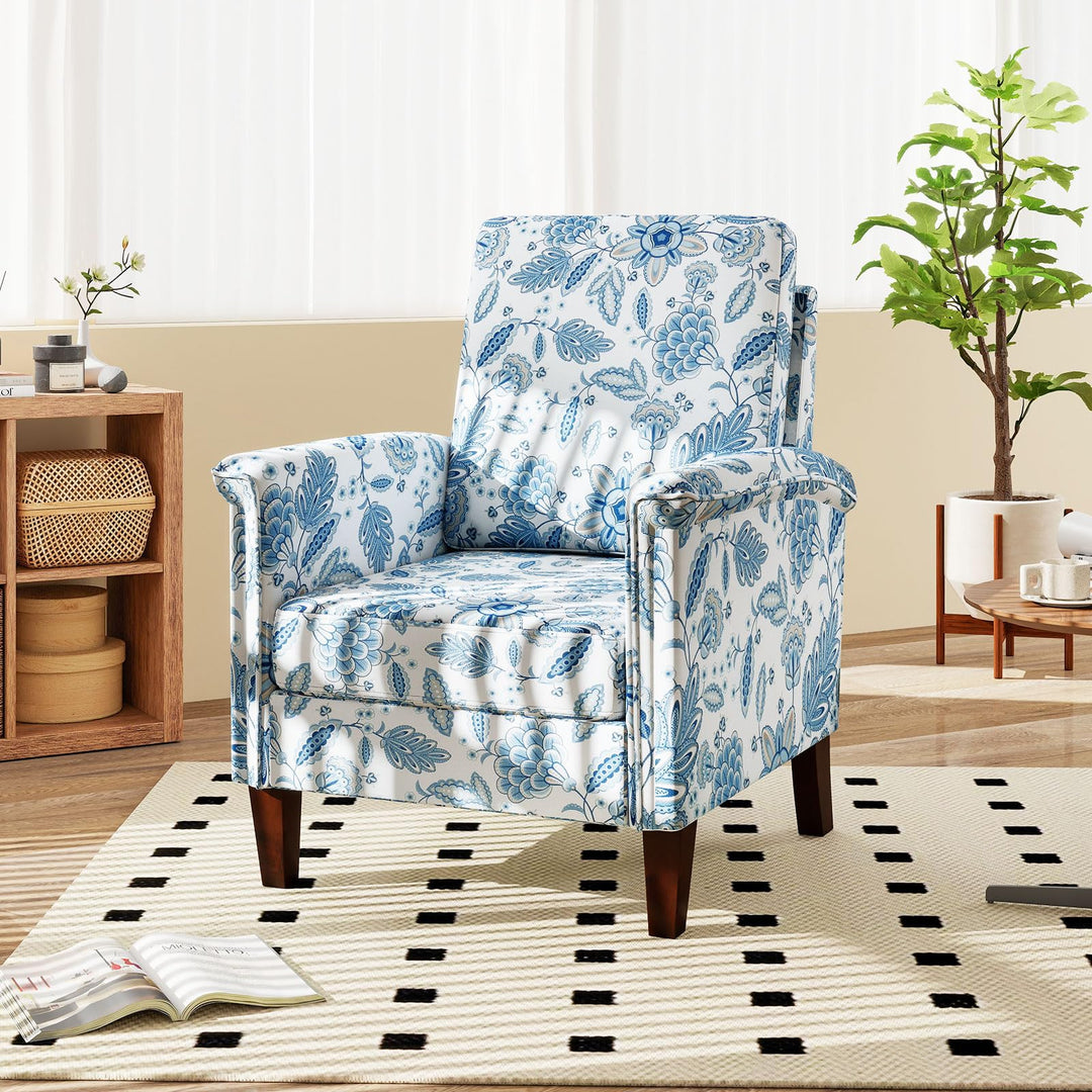 Giantex Upholstered Accent Chair with Floral Pattern