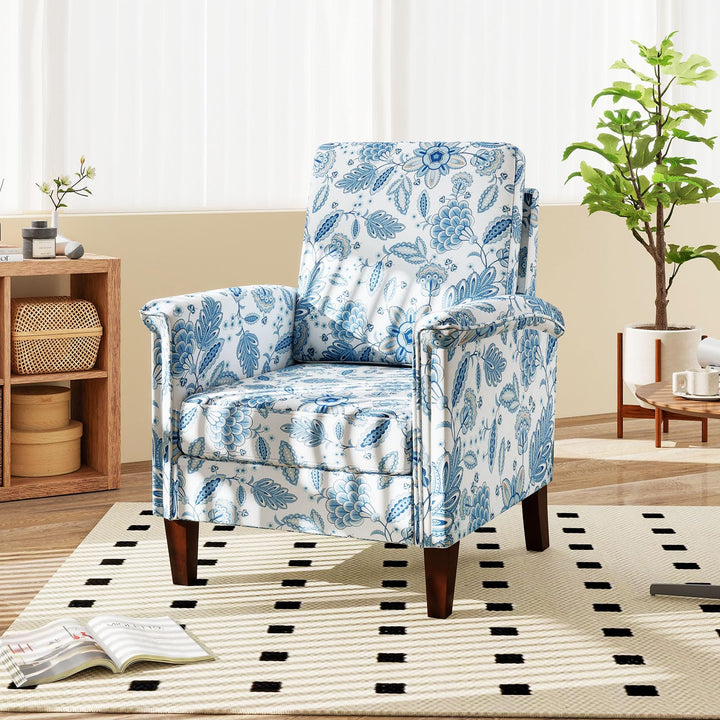 Giantex Upholstered Accent Chair with Floral Pattern