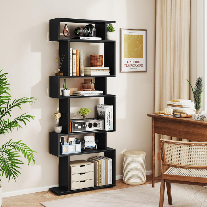 Giantex S Shaped Bookcase with 2 Anti Tipping Kits