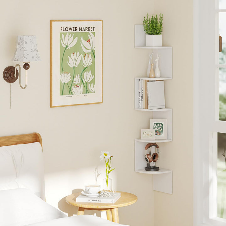 Giantex Corner Shelf Wall Mounted Set of 1/2