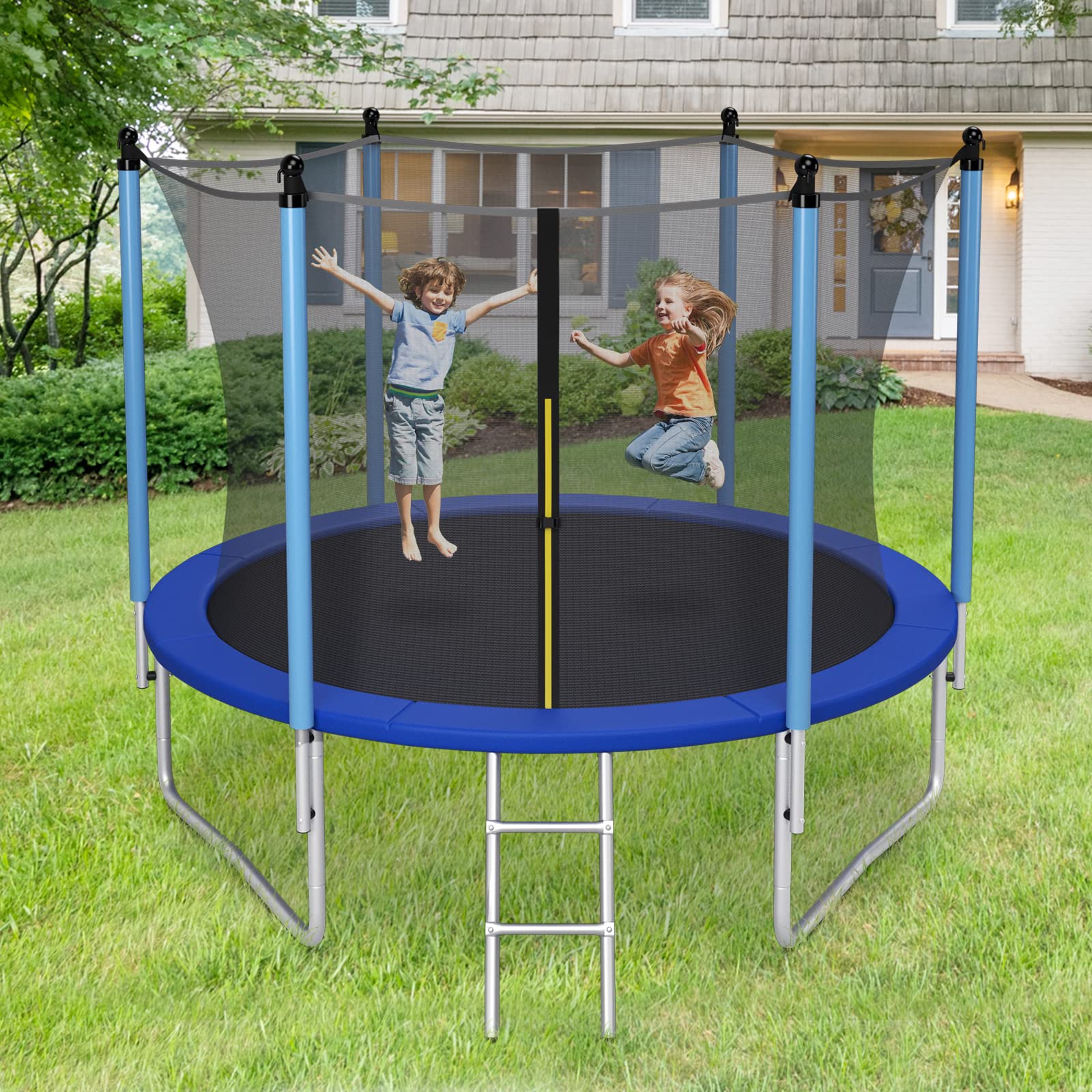 Giantex 8Ft 10Ft 12Ft 14Ft 15Ft 16Ft ASTM Certified Approved Recreational Trampolines