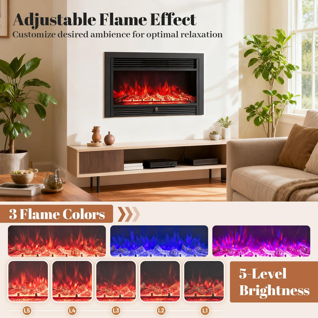 Giantex 33/36 Inch Electric Fireplace Insert