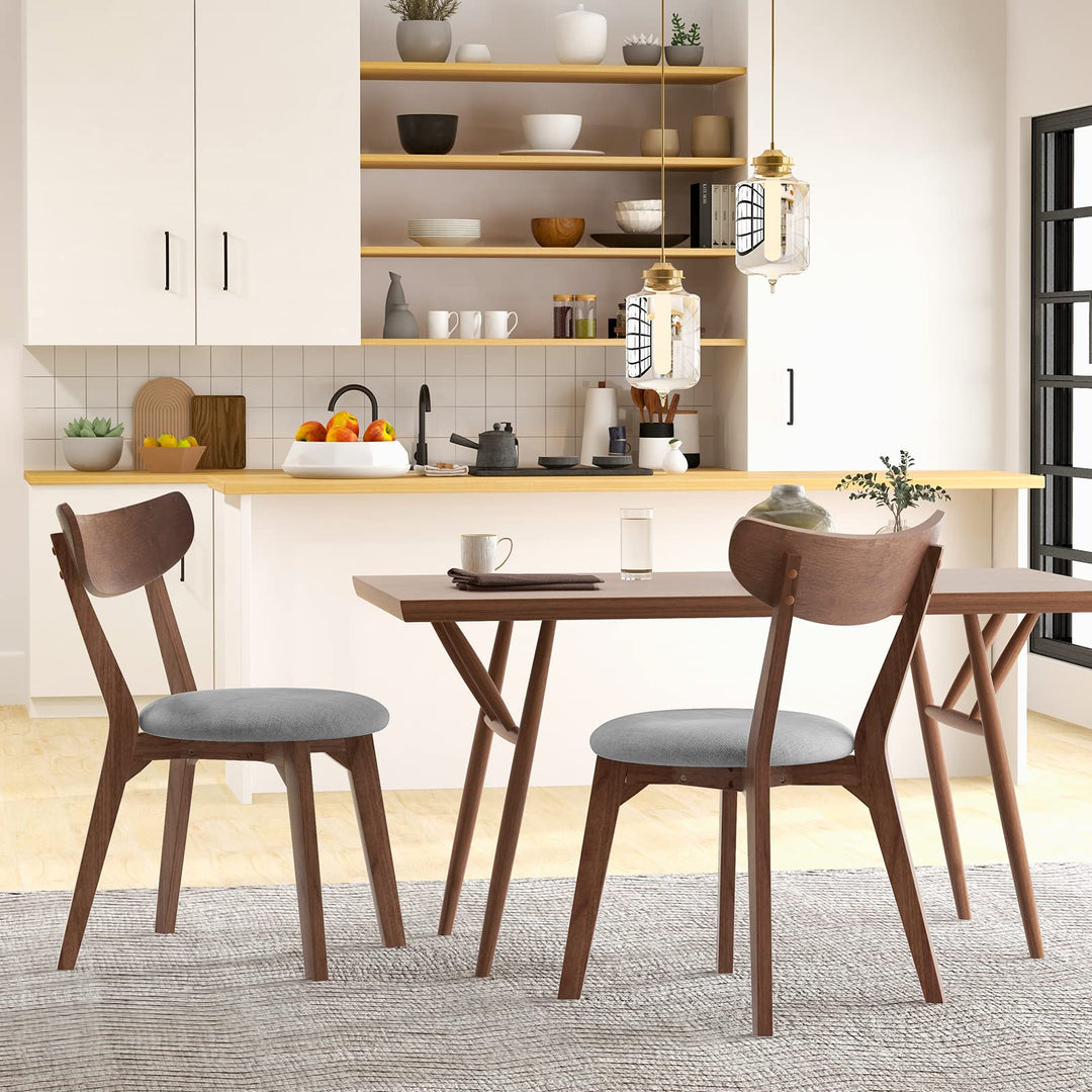 Giantex Upholstered Dining Chairs Set of 2/4 for Living Room Restaurant