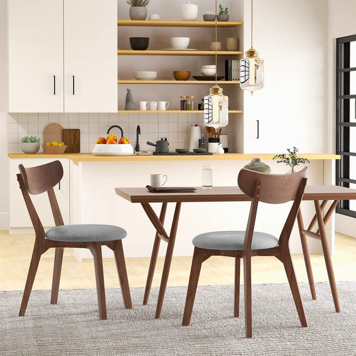 Giantex Upholstered Dining Chairs Set of 2/4 for Living Room Restaurant