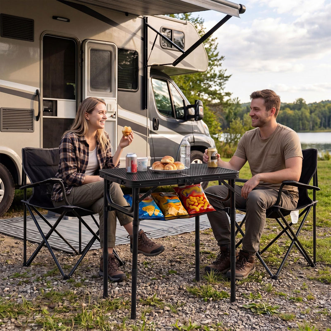 Giantex 2 FT Folding Camping Table Max 28"