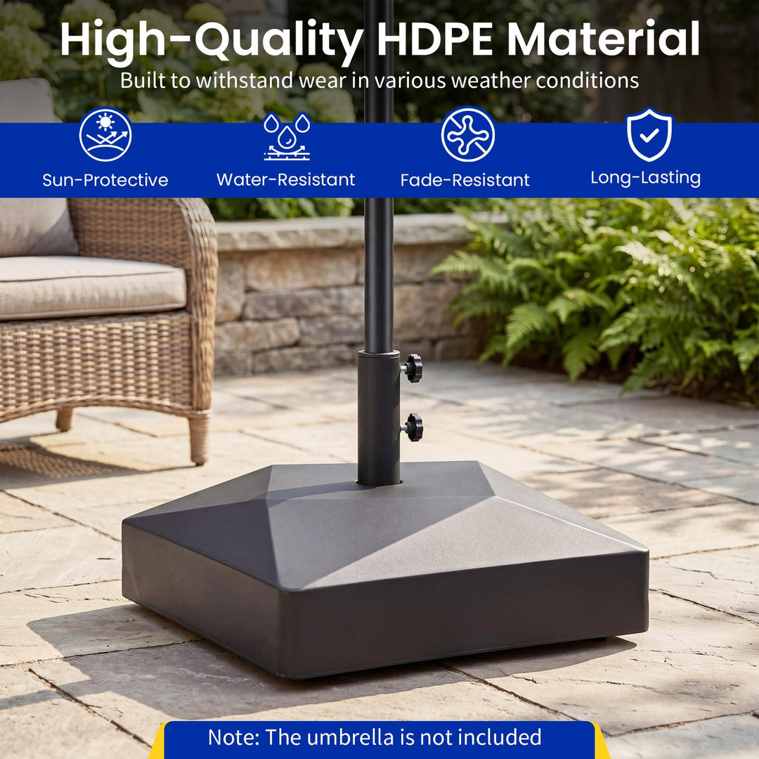 Giantex Fillable Patio Umbrella Base with 4 Wheels