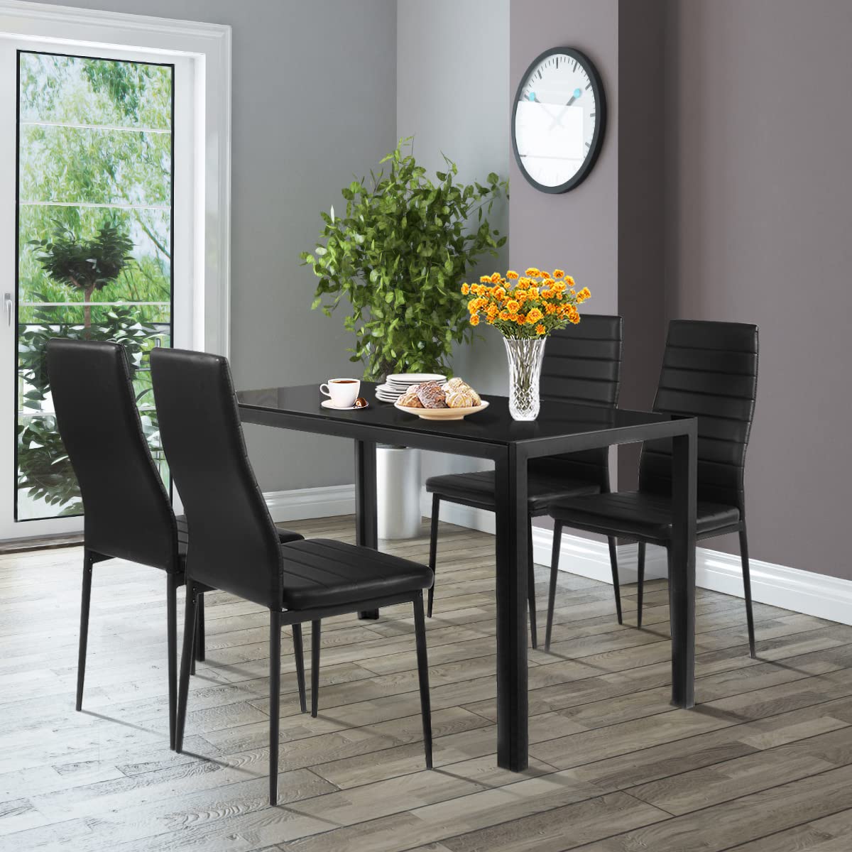 Giantex 5 Pcs Dining Table Set for 4