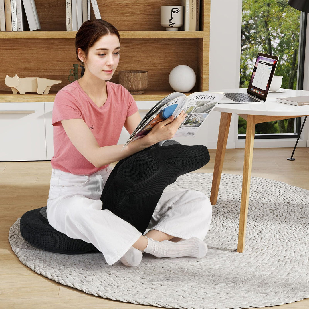 Giantex Floor Comfy Gaming Leisure Chair with Adjustable Headrest and Backrest