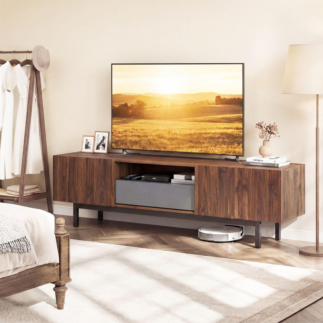 Giantex Mid Century Modern TV Stand for TVs up to 80"