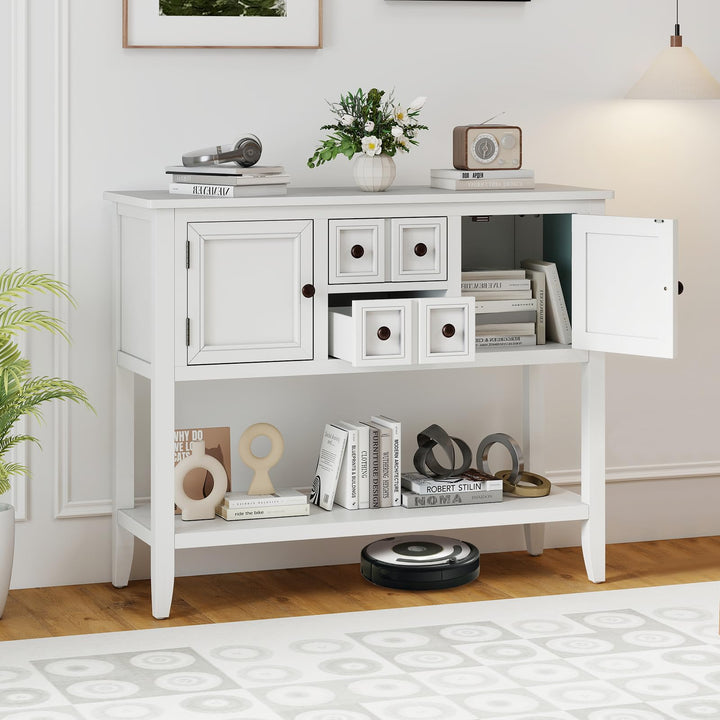 Giantex Sideboard Buffet Cabinet with Storage, 42’’ Wood Credenza