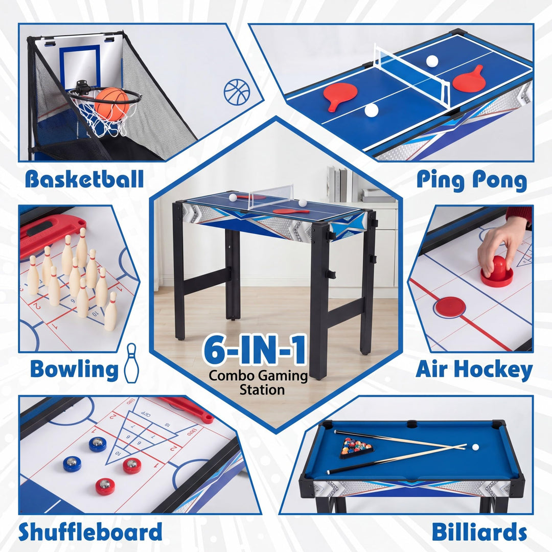 Giantex 6 in 1 Multi Game Table