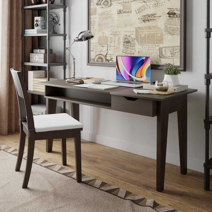 CHARMAID Vanity Table with Flip Top Mirror, 48'' Home Office Computer Desk