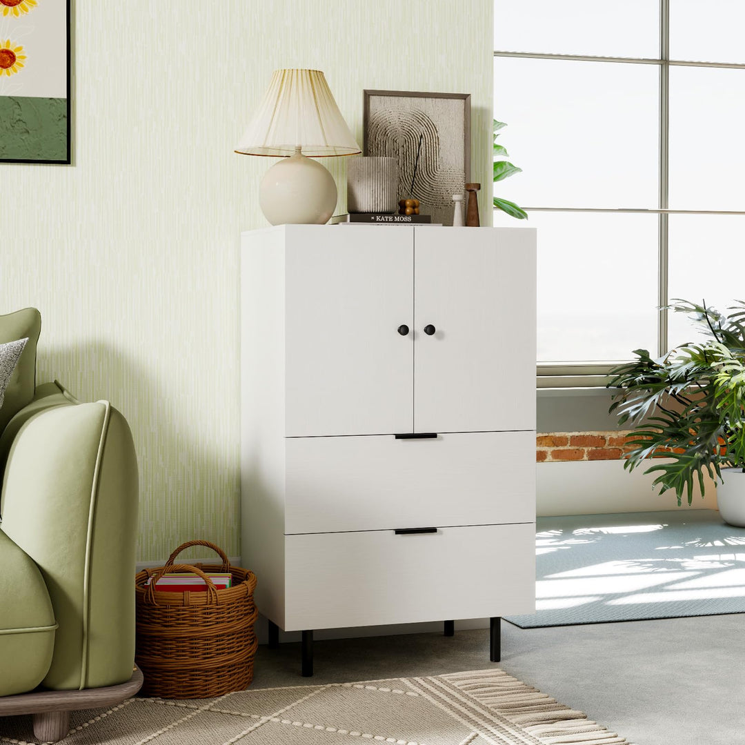 Giantex 2-Door Narrow Storage Sideboard Buffet Cabinet with Drawers