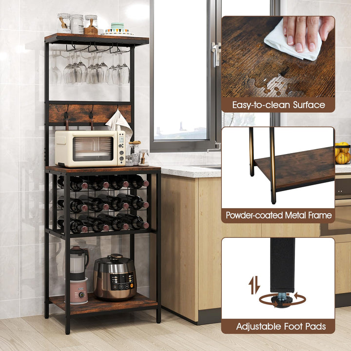 Giantex Tall Wine Rack Freestanding Floor