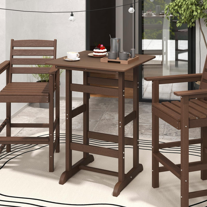 Giantex  42" Height HDPE Square Pub Table