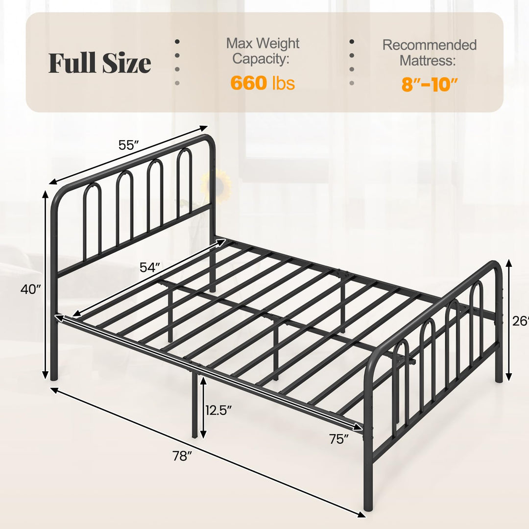 Giantex Full/Queen/King Size Bed Frame with Headboard