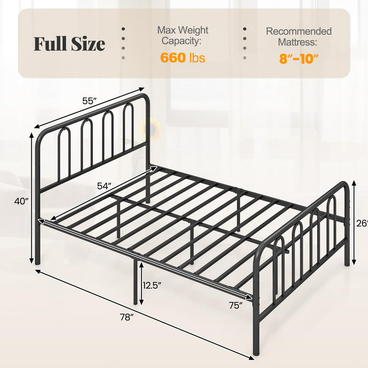 Giantex Full/Queen/King Size Bed Frame with Headboard