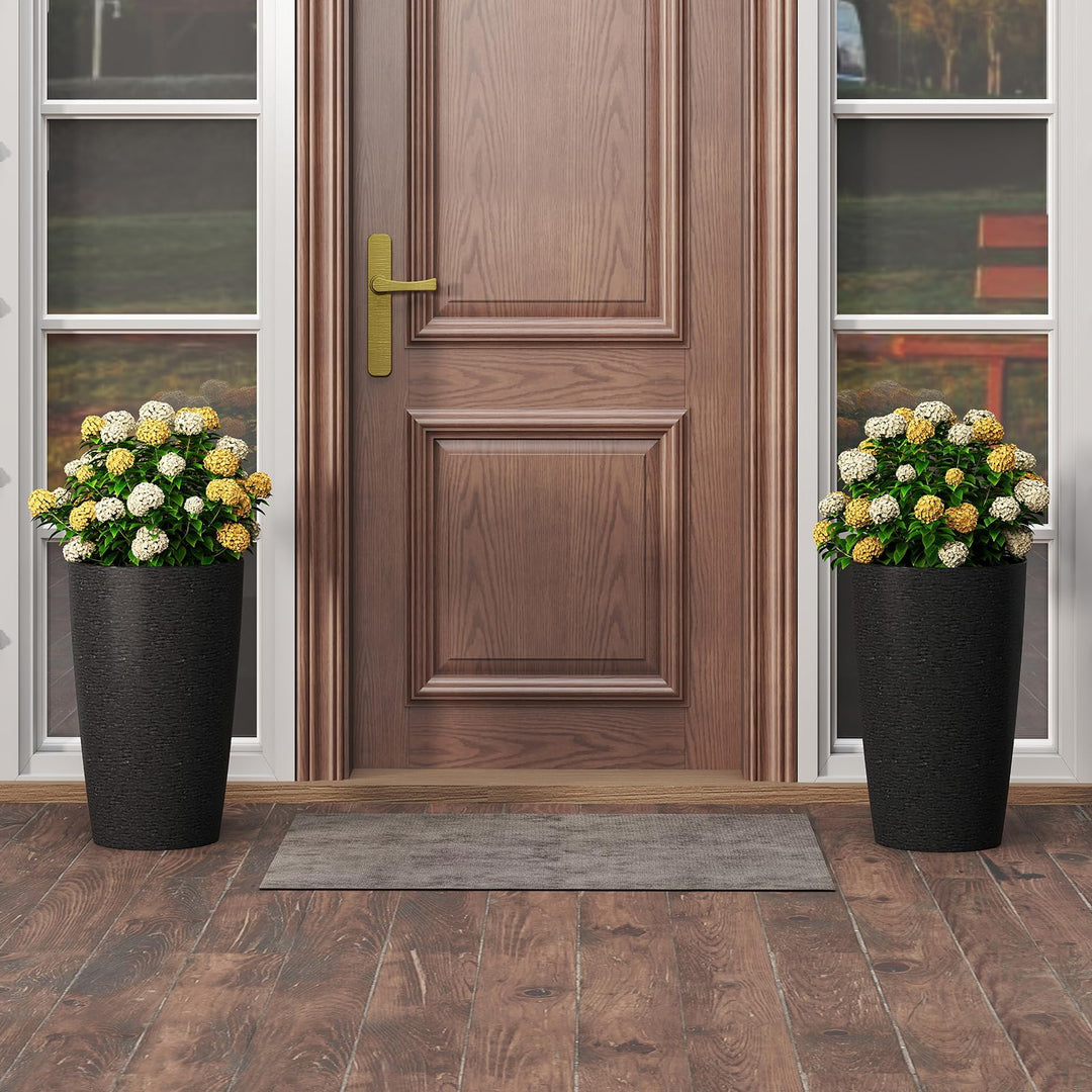 Giantex 21” Tall Round Tapered All Weather Flower Pots Set of 2