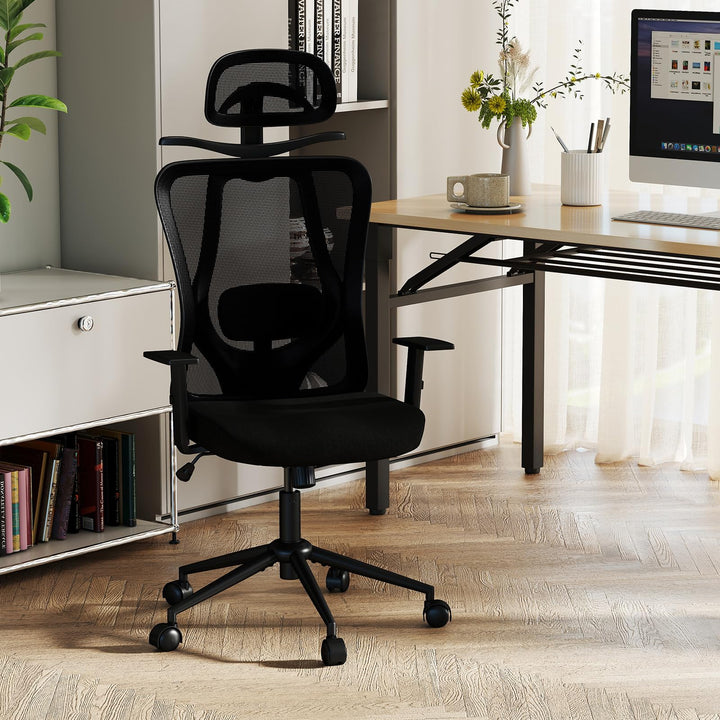 Giantex Ergonomic Office Chair with 3D Headrest and Reclining Backrest