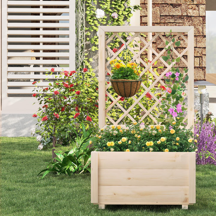 Giantex Raised Garden Bed with Trellis