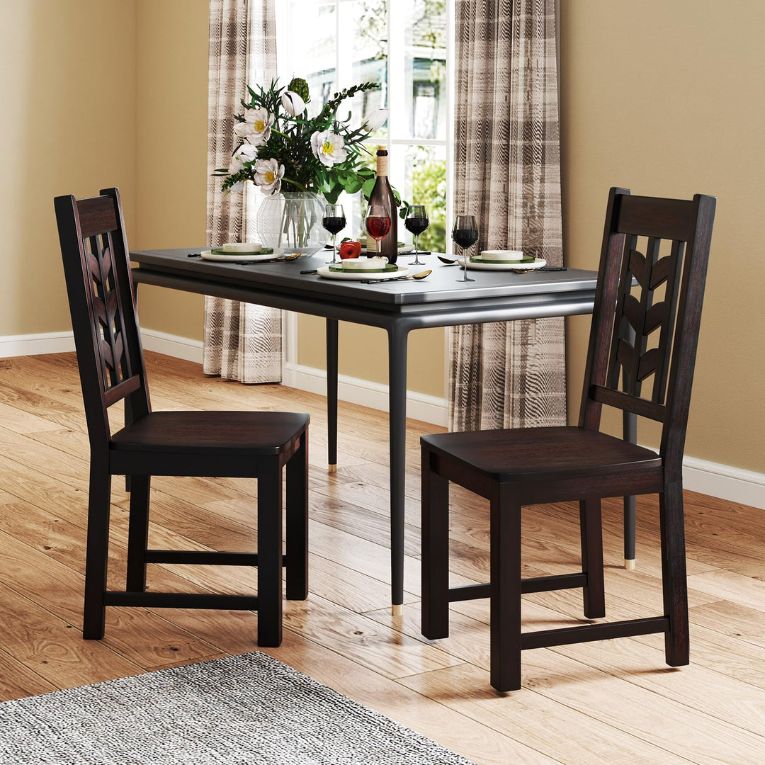 Giantex Wooden Dining Chairs Set of 2/4