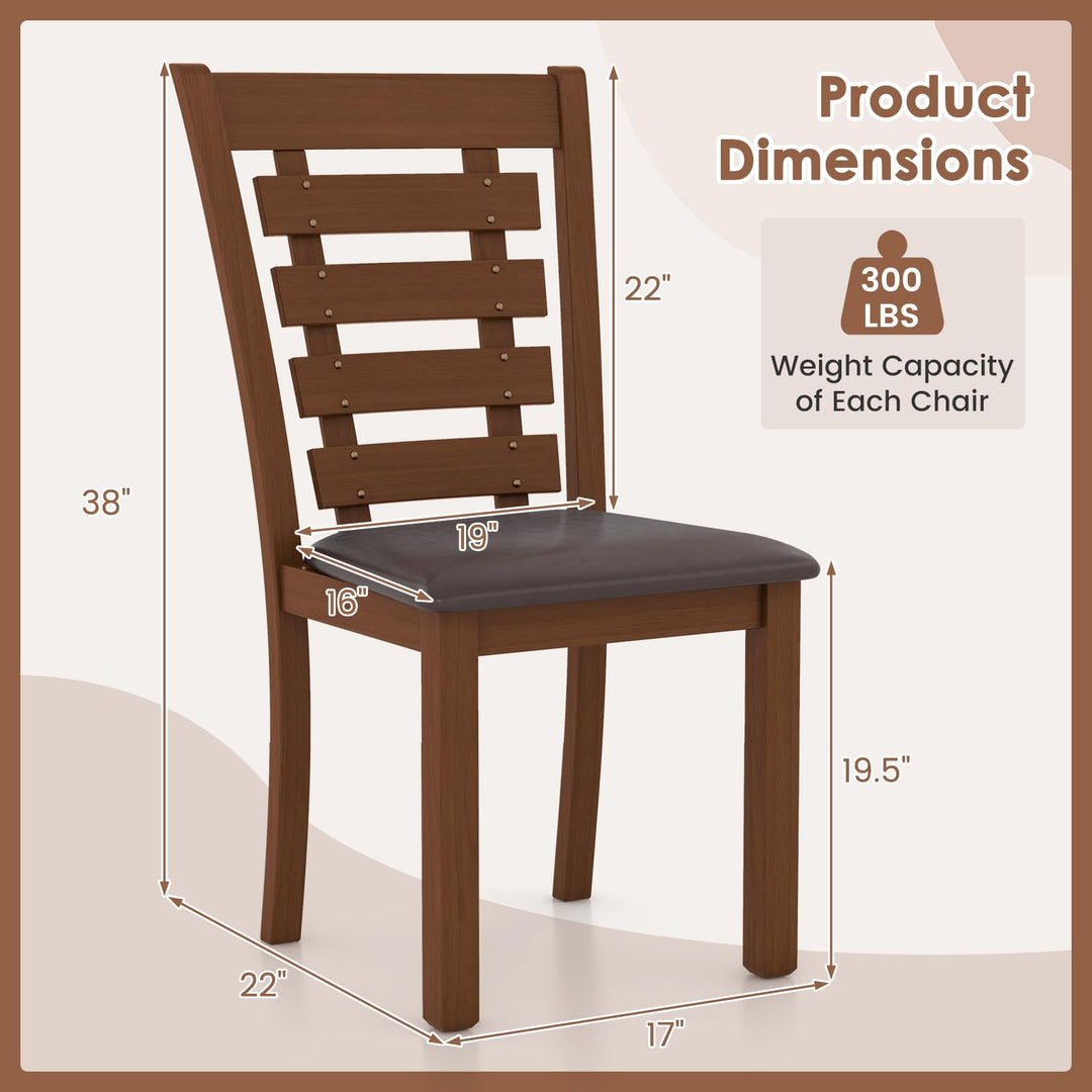 Giantex Wood Dining Chairs Set