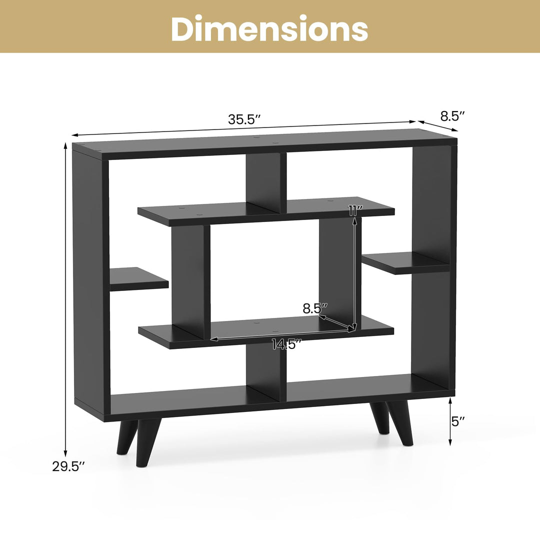 Giantex 3 Tier Geometric Bookshelf