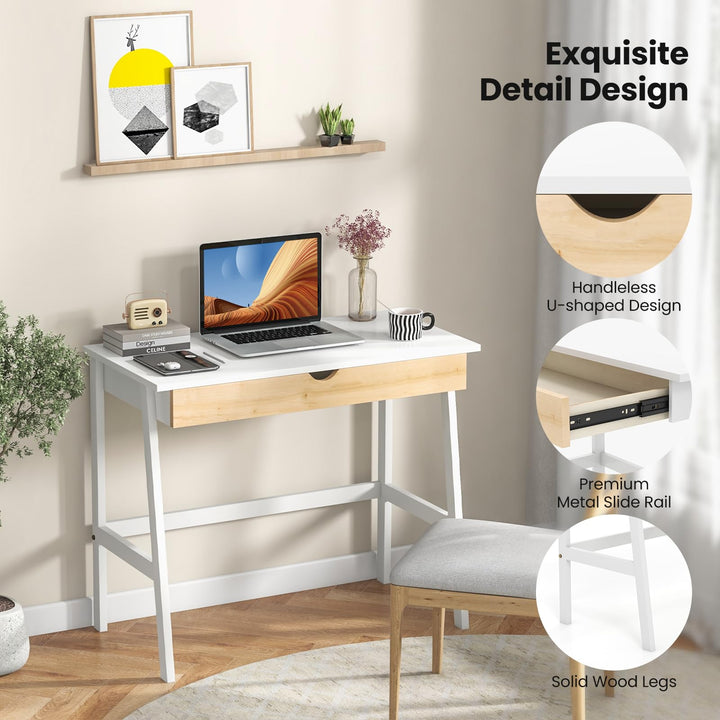 Giantex Modern Writing Desk with Drawer