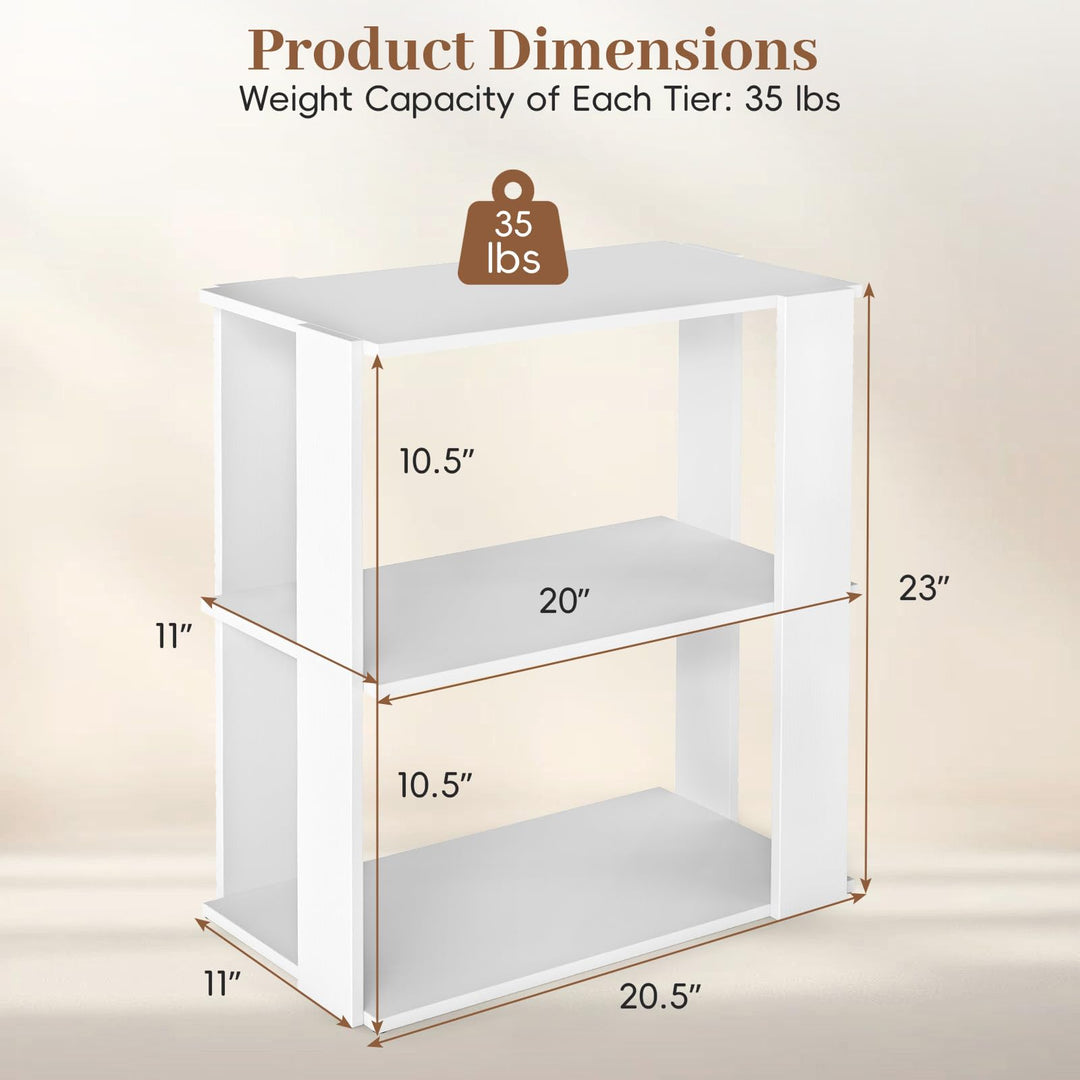 Giantex 3-Tier Stackable Shoe Organizer with Anti-Tipping Device (1/2)