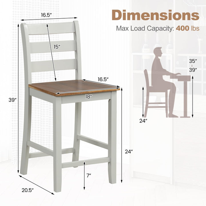 Giantex Counter Height Bar Stools Set