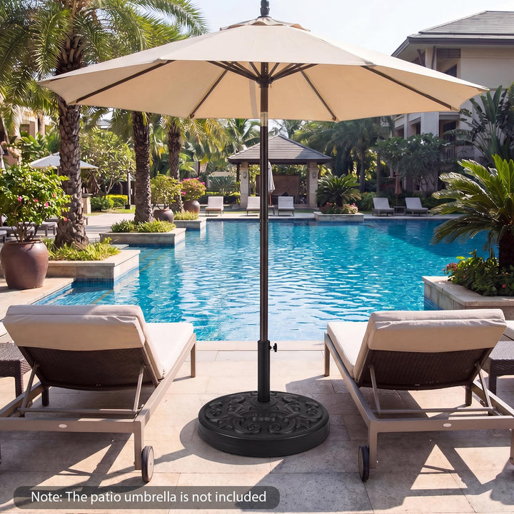 Giantex 27 lbs Patio Umbrella Base for 1.5&