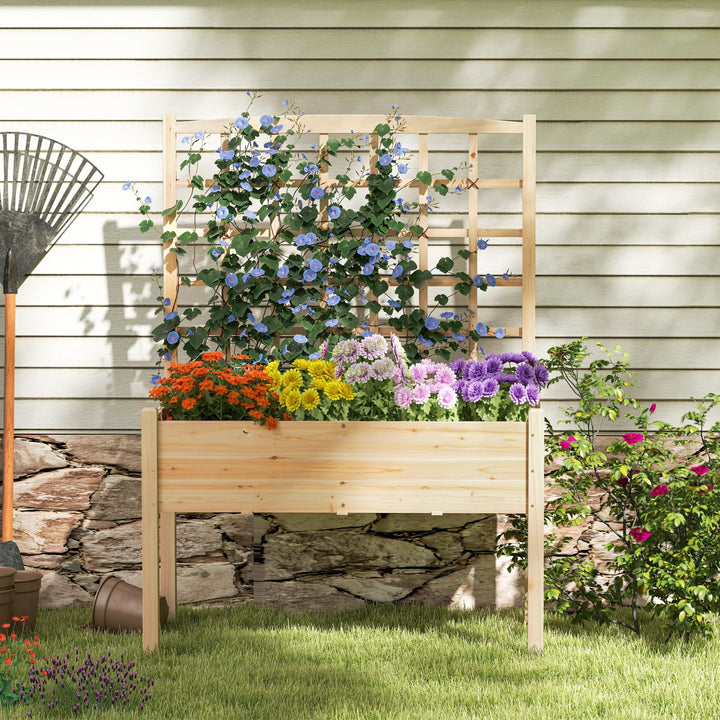 Giantex Raised Garden Bed with Trellis