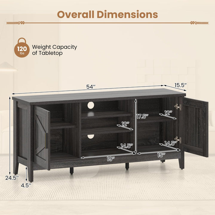 Giantex Farmhouse TV Stand for TVs up to 65"