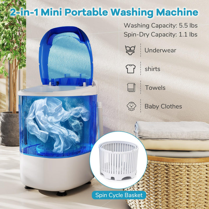 Giantex Portable Mini Washing Machine