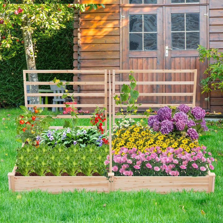 Giantex Raised Garden Bed with Trellis
