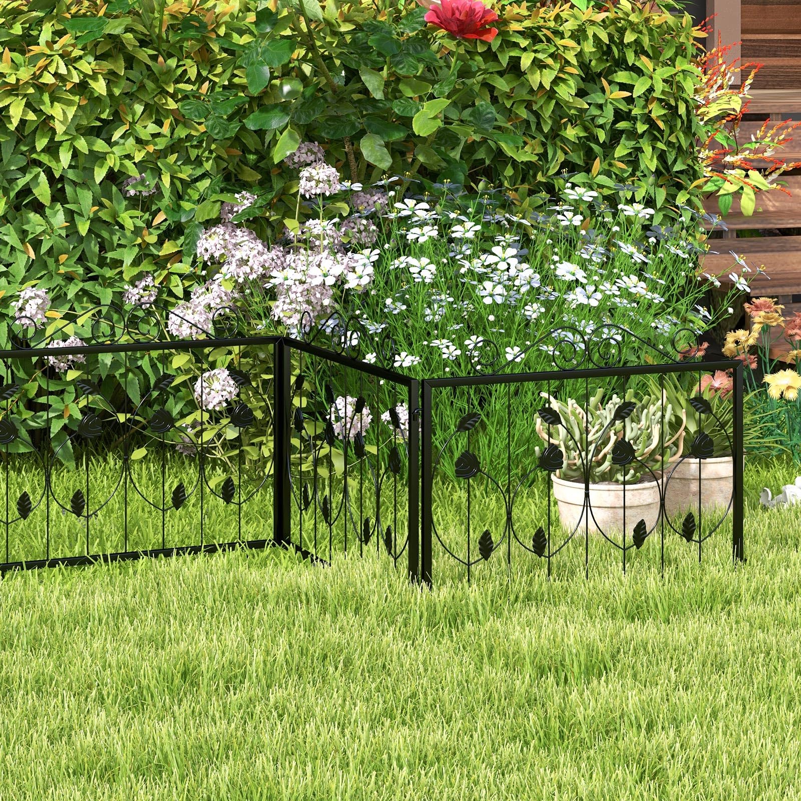 Giantex Decorative Garden Fence 8 Pack