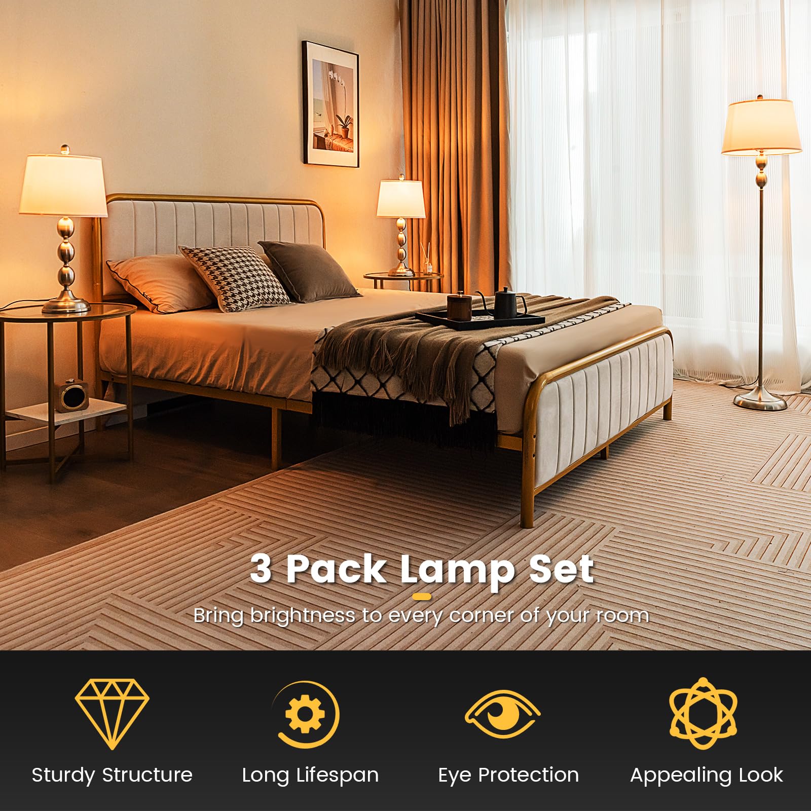 Giantex 3 Pack Lamp Set