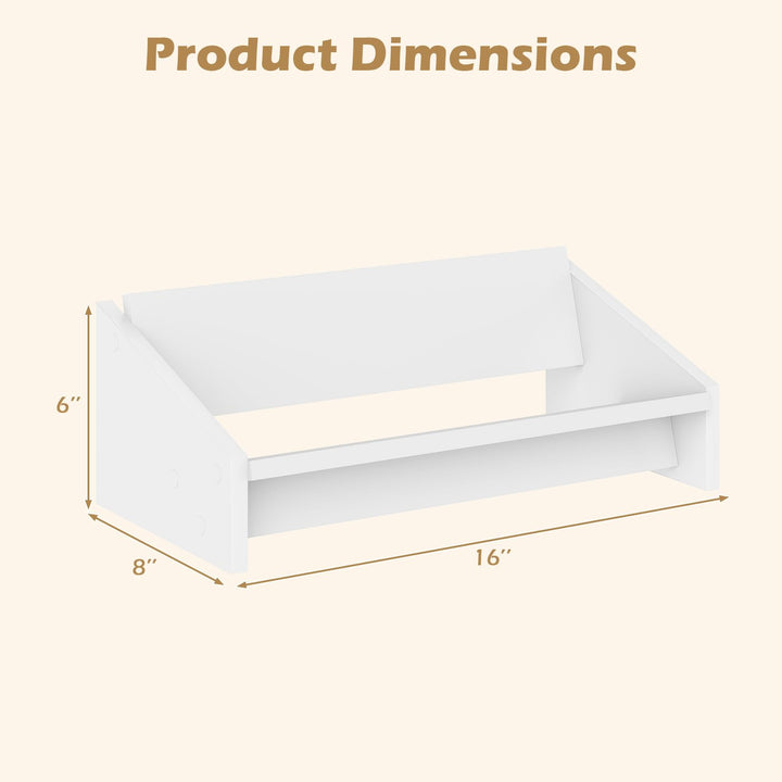 Giantex Wood Desktop Bookshelf Tilting Tabletop Bookcase