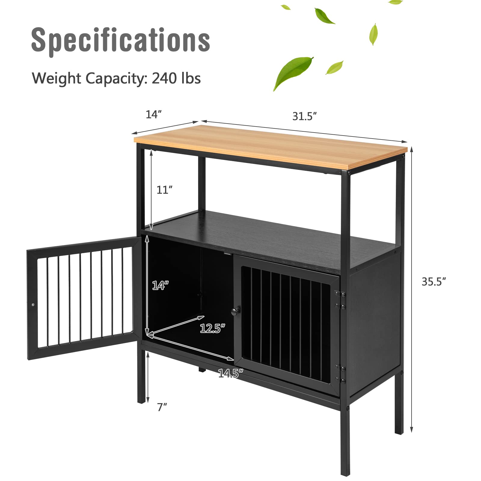 Giantex Buffet Cabinet, Sideboard with Storage - Kitchen Cupboard