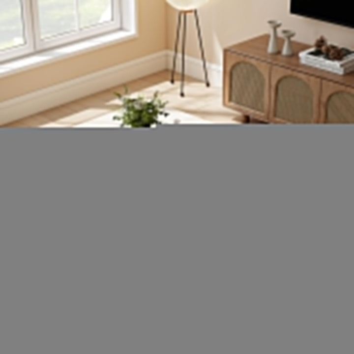 Giantex 40 Inch Clear Center Coffee Table with Tempered Glass Top &amp; Round Edges