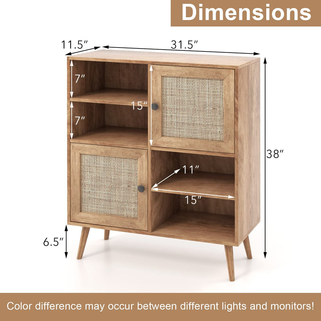 Giantex Buffet Cabinet, Wood Sideboard Storage Cabinet