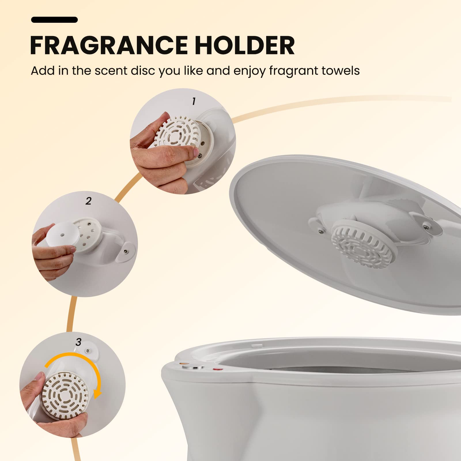 Giantex Towel Warmer Bucket 20L, Bathroom Towel Heater with Lid